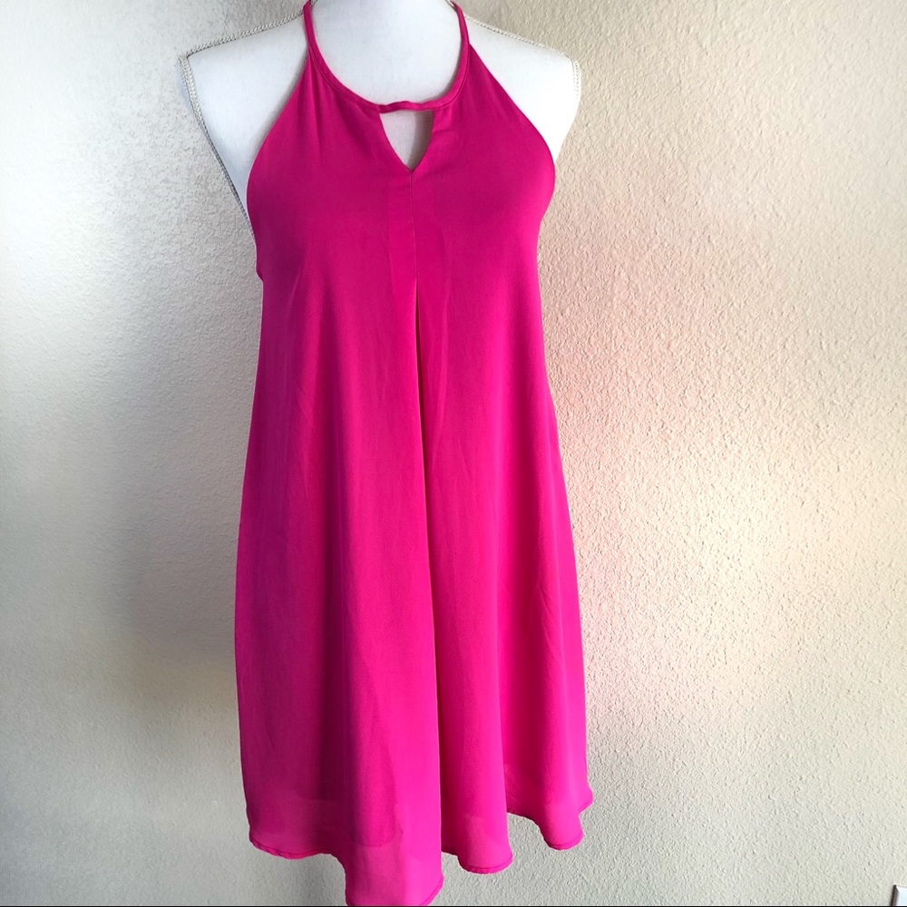 BOGO Lulu’s neon pink shift dress